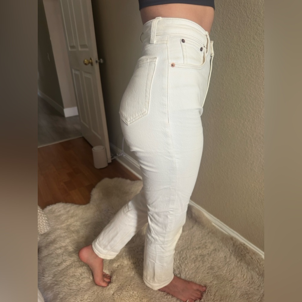 Abercrombie & Fitch the ankle straight ultra high rise (curve love )